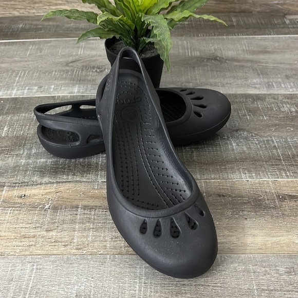 Crocs Kadee Sling Back Slide in Black Flat Size Women’s 8 - Picture 4 of 10
